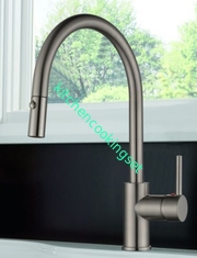 Brushed Surface Modern Sink Faucet Easy Installation Long Using Life
